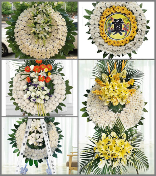 湖北孝感市大悟县新城镇涂冲村花圈速递